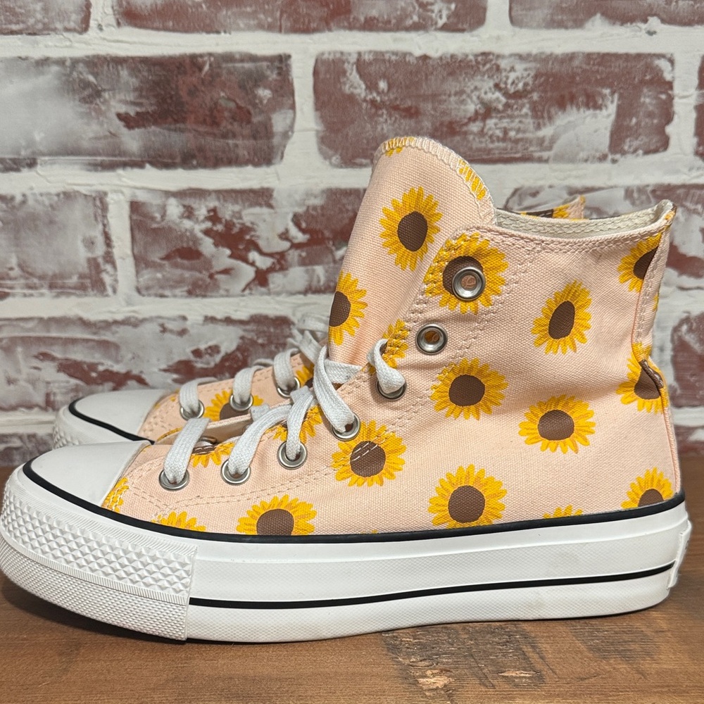 Converse Chuck Taylor All Star “Summer Spirit” Sunflower Platform Women’s Sz 7.5 - Picture 2 of 8